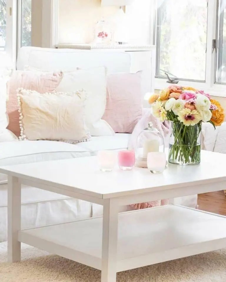 Ivory Coffee Table Styling