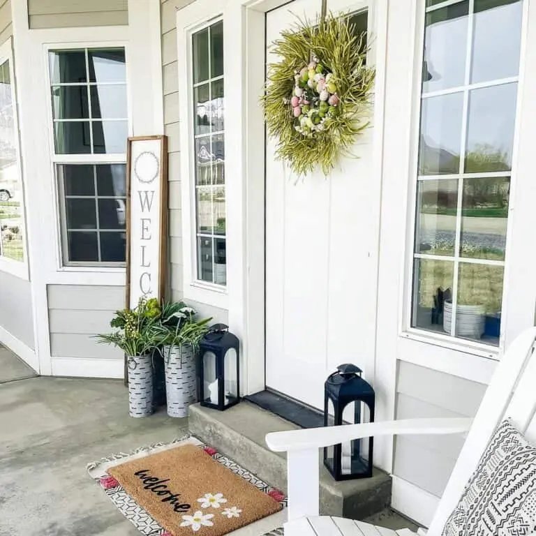 Large Green Easter Wreath