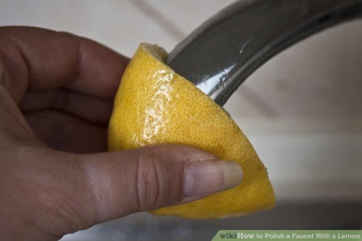 Lemon Faucet Cleaning