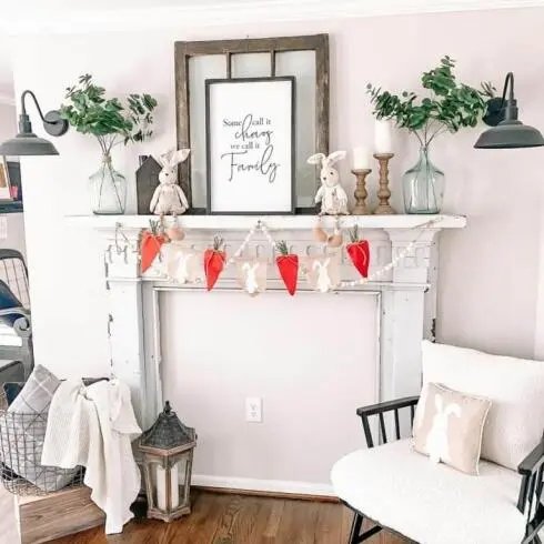 Neutral Easter Mantel