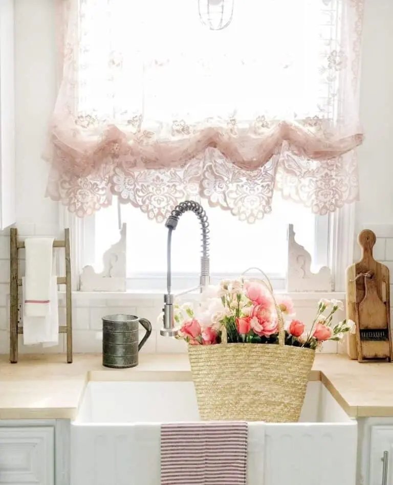 Pink Kitchen Curtains