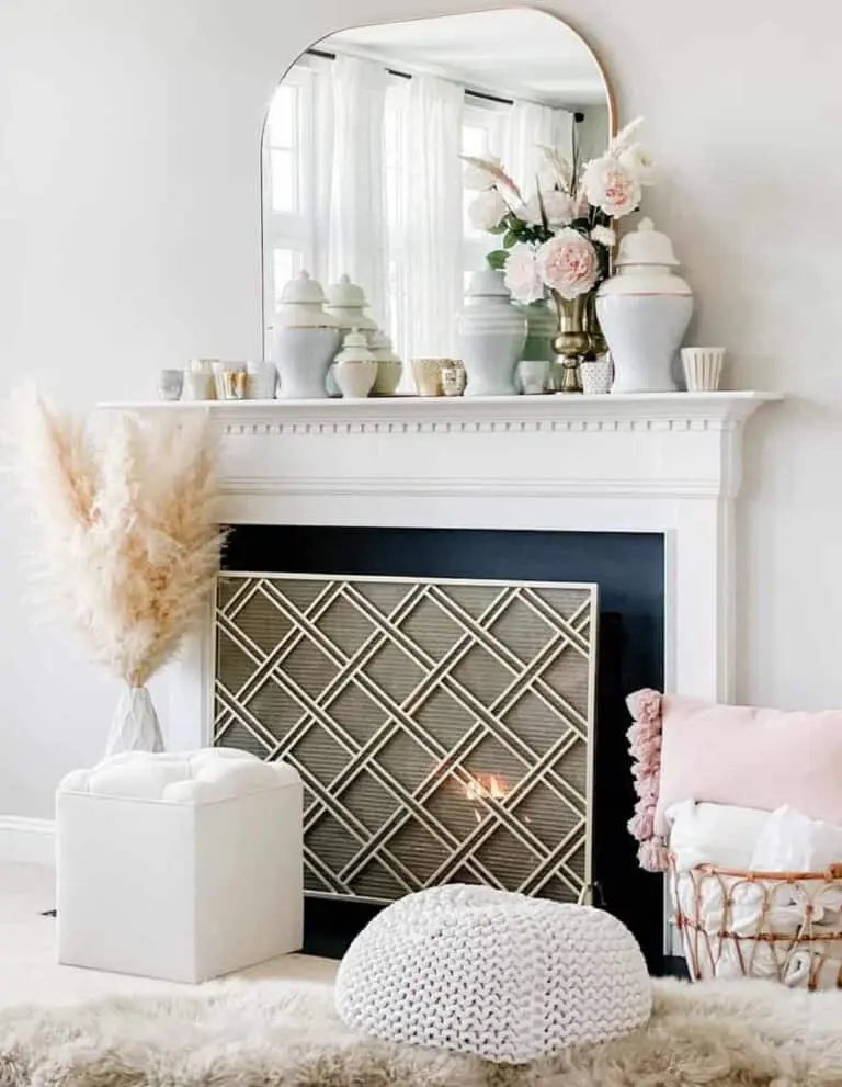 Pink Spring Mantel