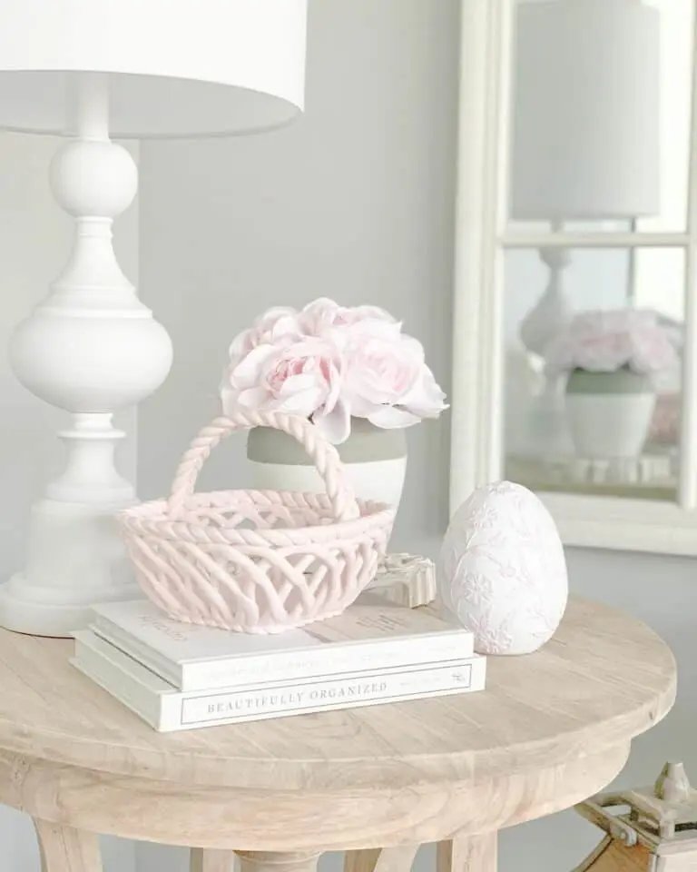 Pink White Table Styling