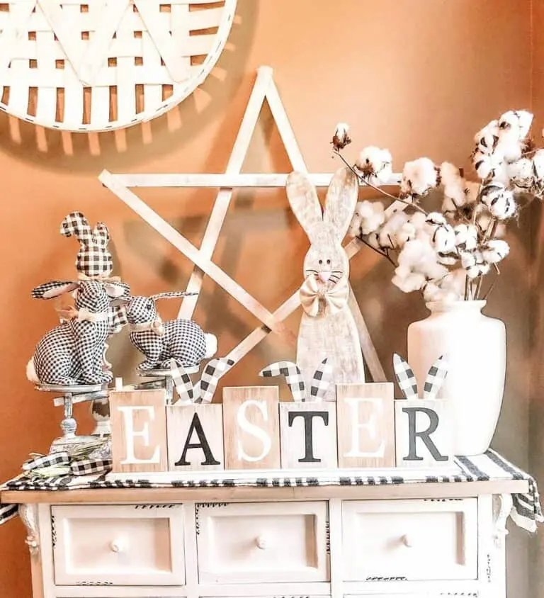 Plaid Fabric Rabbits