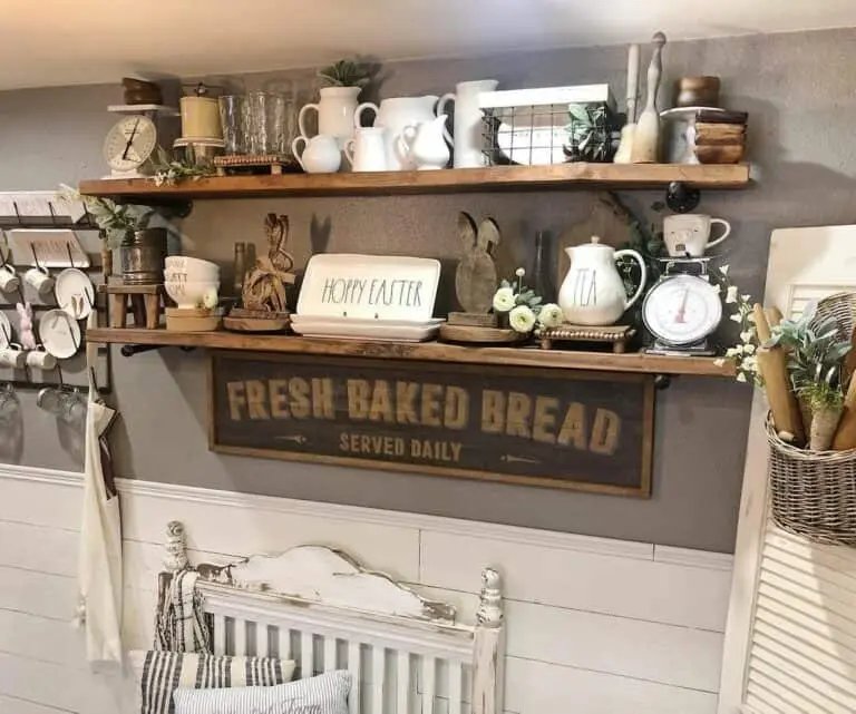 Rustic Wood Shelves