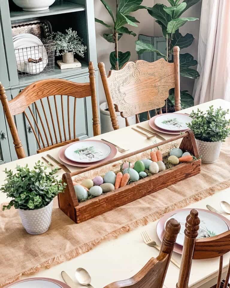 Vintage Toolbox Centerpiece