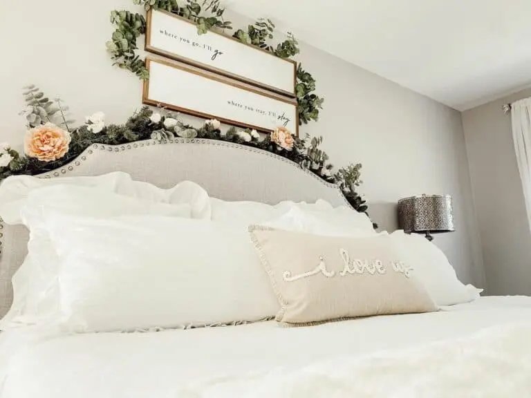 White Bedroom Garland