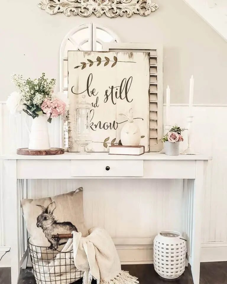 White Console Styling