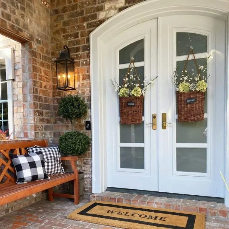 White Doors Red Brick