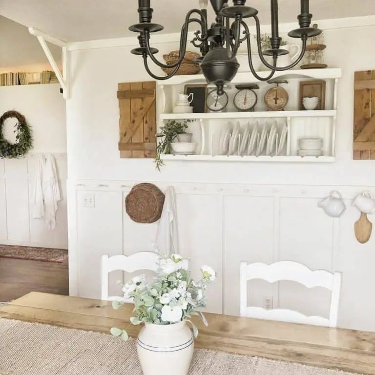 White Farmhouse Shelving