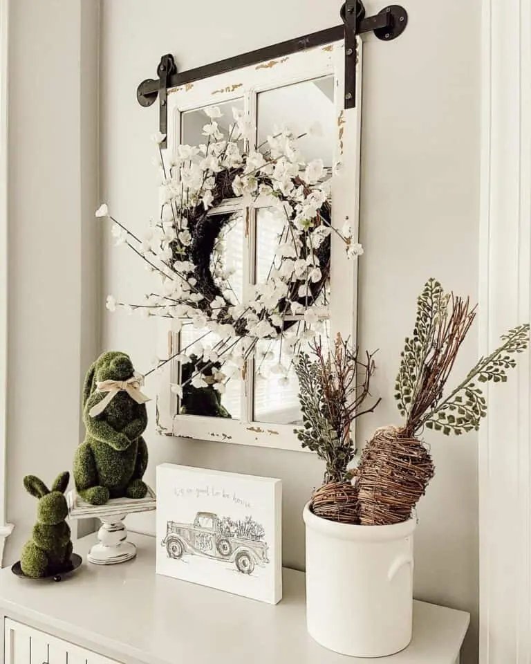 White Flower Wreath