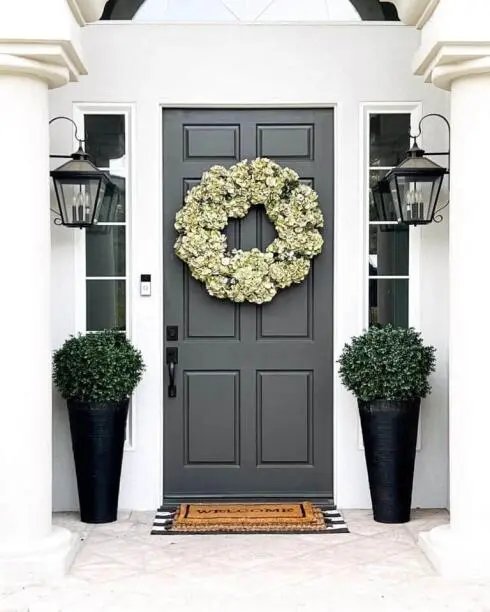 White Hydrangea Wreath