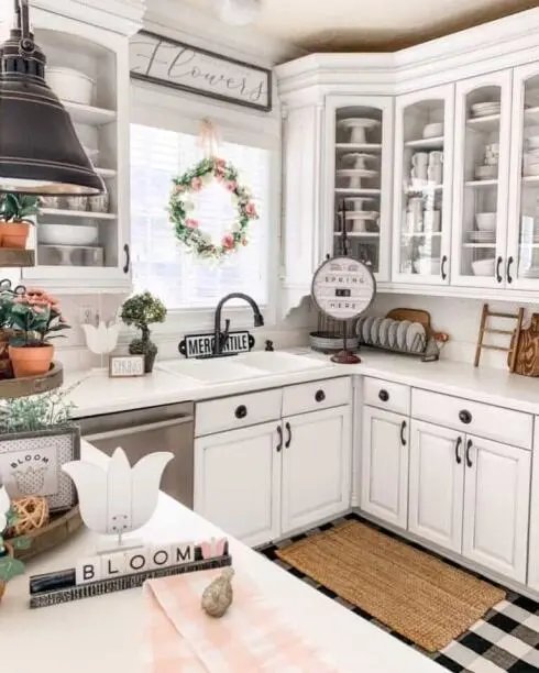 White Kitchen Spring Display