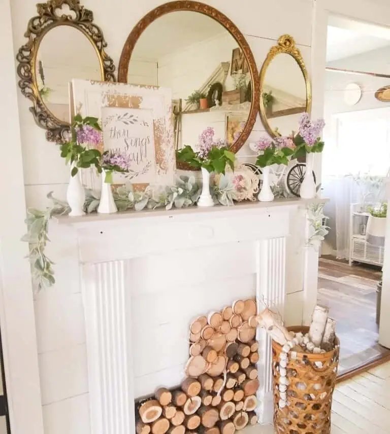 White Mantel Styling