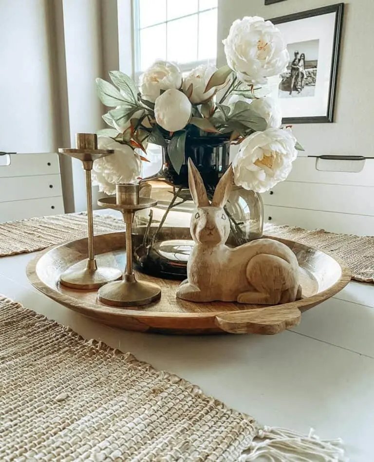 White Peony Centerpiece