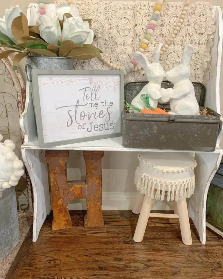 White Rabbit Statues