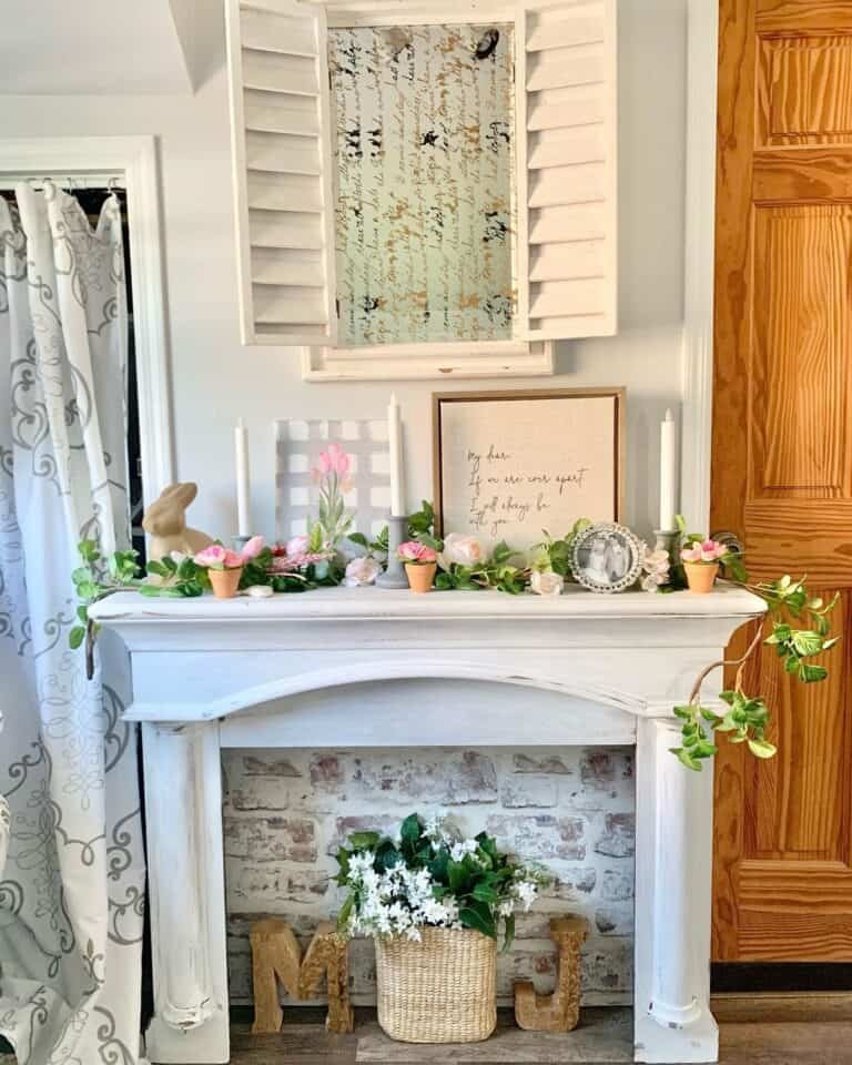 White Spring Mantel
