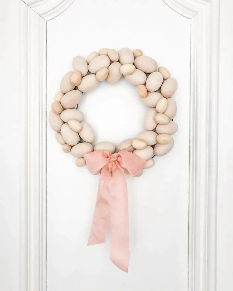 Wood Egg Wreath