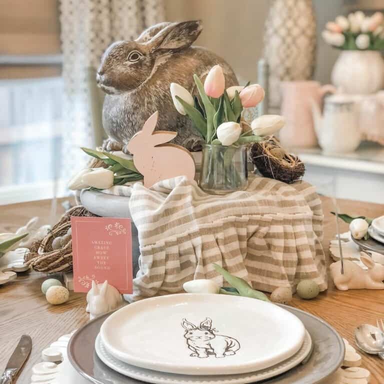 Wood Table Centerpiece