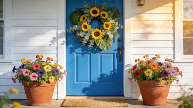 30 Summer Front Door Décor Ideas to Brighten Your Home