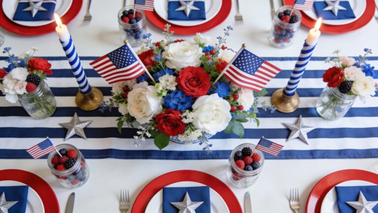 34 Vibrant 4th of July Table Decoration Ideas