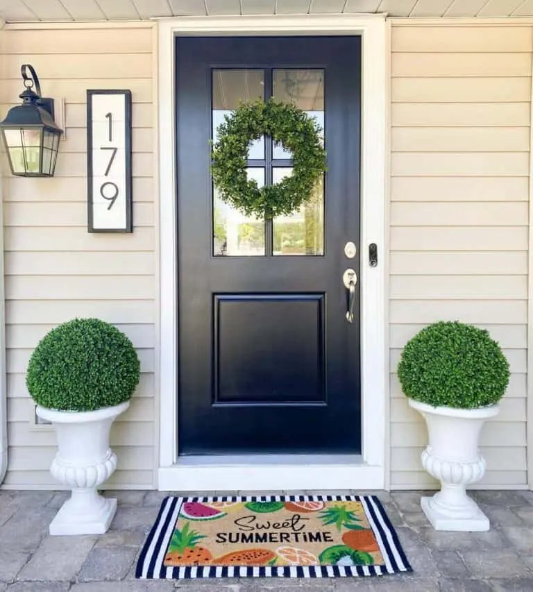 Black Door Porch