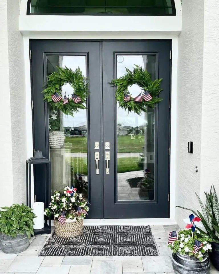 Black French Doors