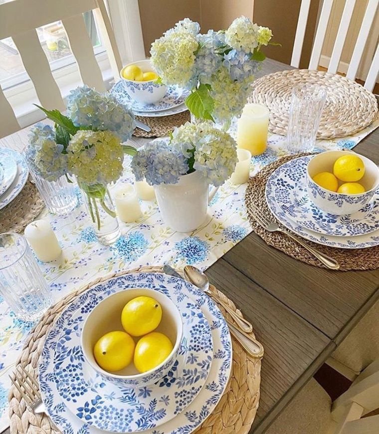 Blue and White Tableware
