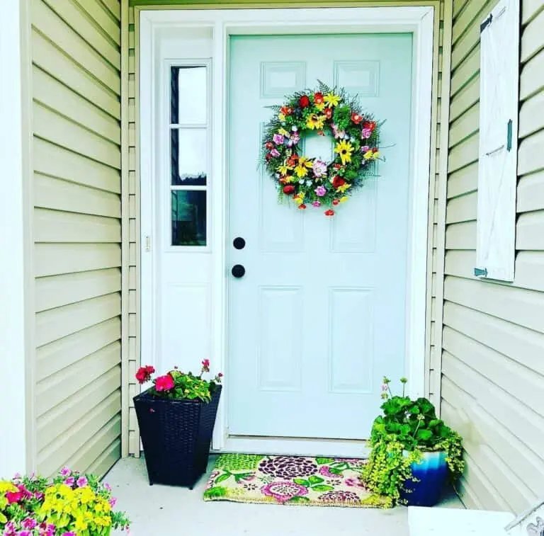 Blue Door Wreath