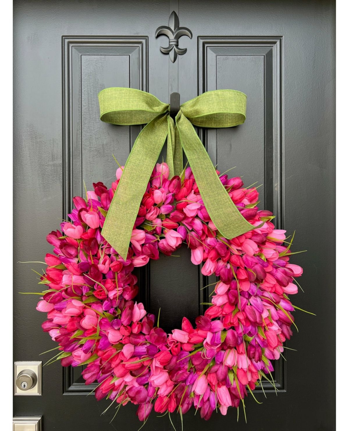 Fresh Pink Tulip Wreath