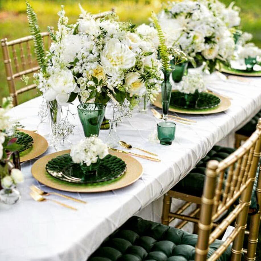 Glamorous Green Wedding