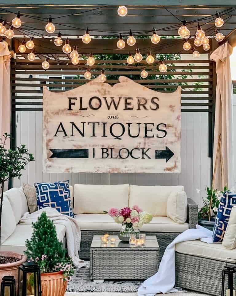 Gray Wicker Sectional