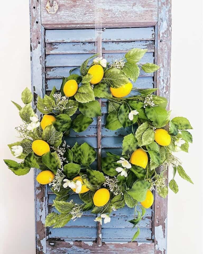 Lemon Flower Wreath