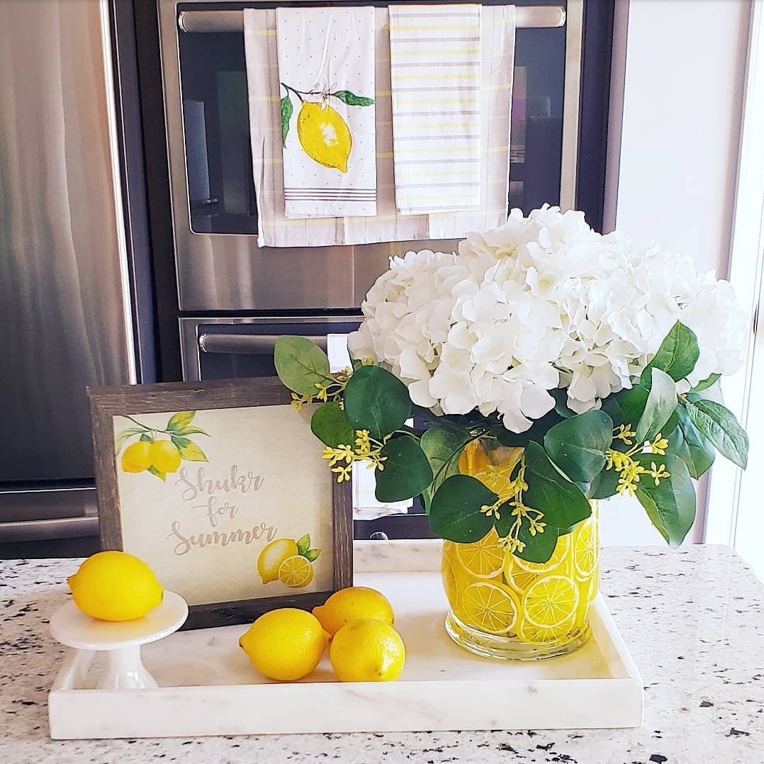 Lemon Hydrangea Centerpiece