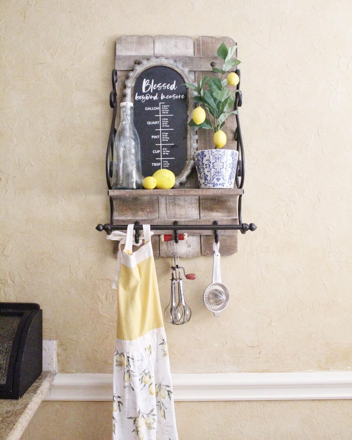 Lemon Kitchen Vignette