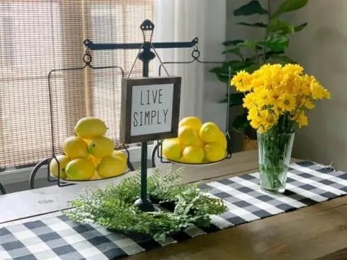Lemon Table Centerpiece