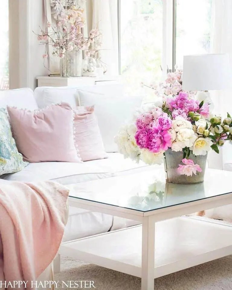 Light Accessories and White Sofa