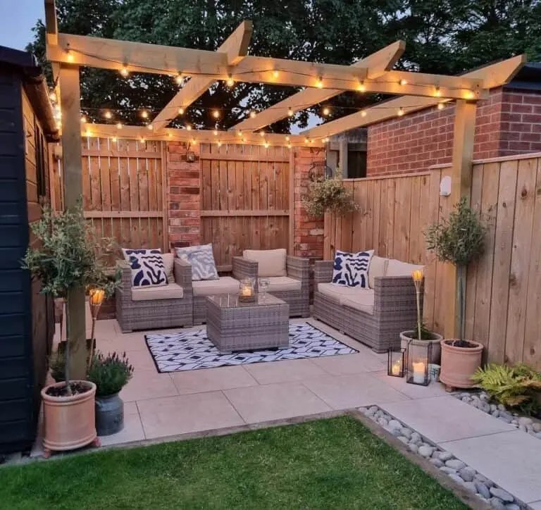 Light Wood Pergola