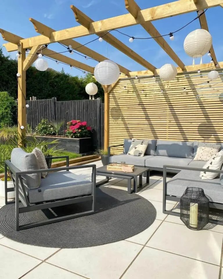 Light Wood Pergola