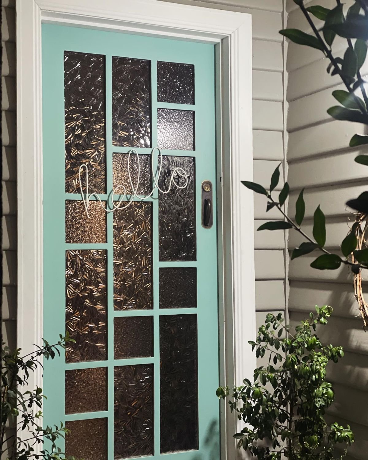 Minimalist Cursive Door Hanger