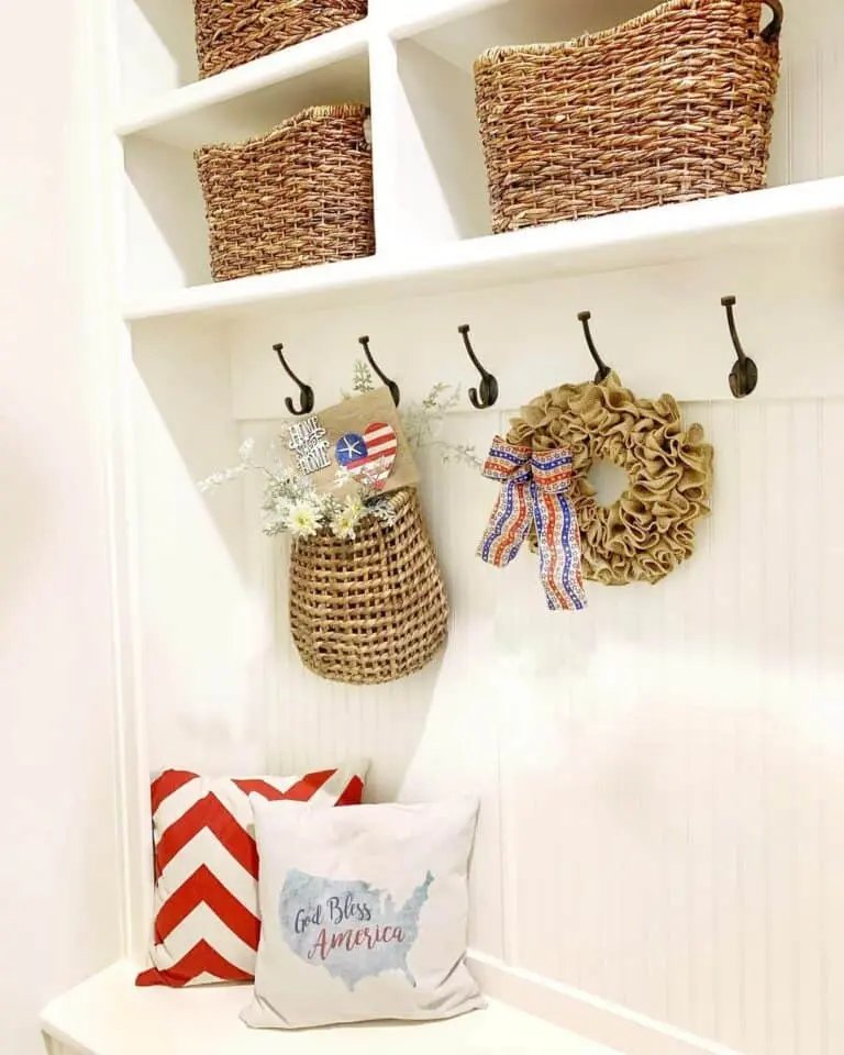 Mudroom Wreath Display