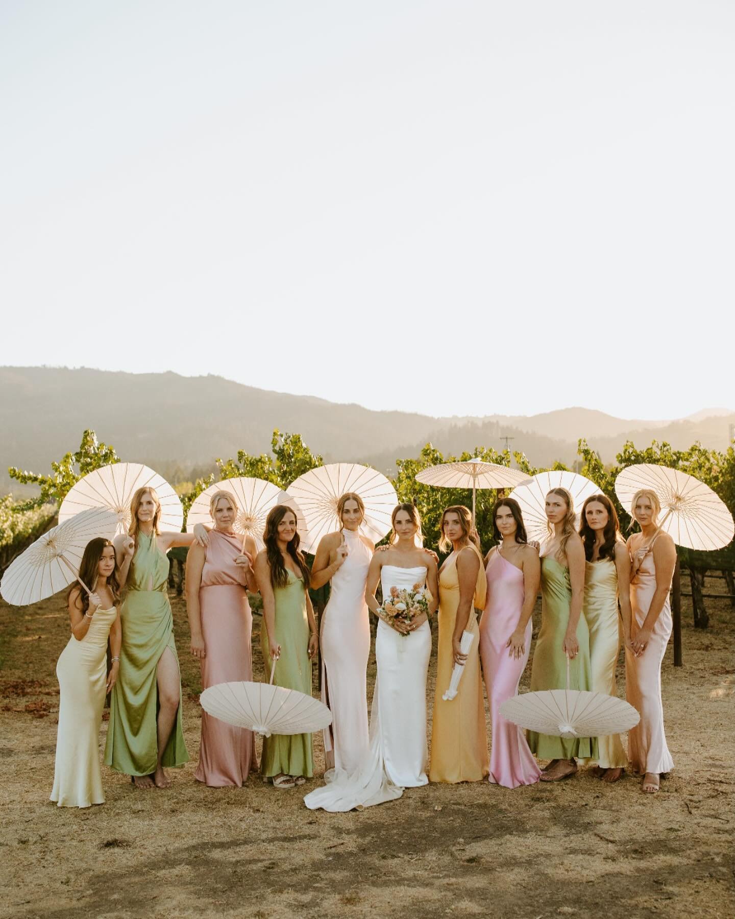 Pastel Satin Dresses