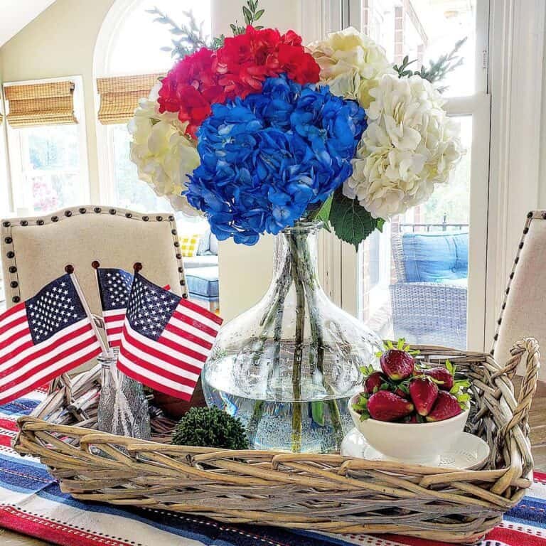 Patriotic Flower Vase