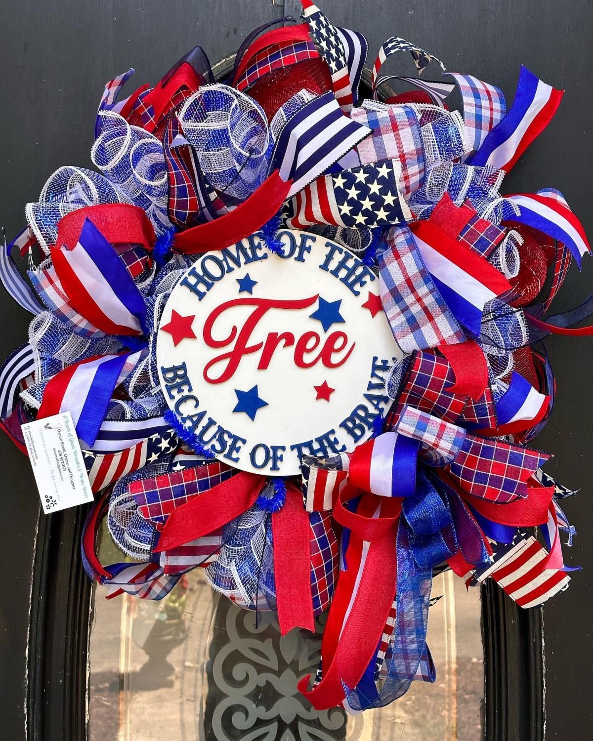 Patriotic Ribbon Wreath