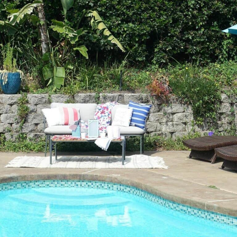 Red White Blue Bench