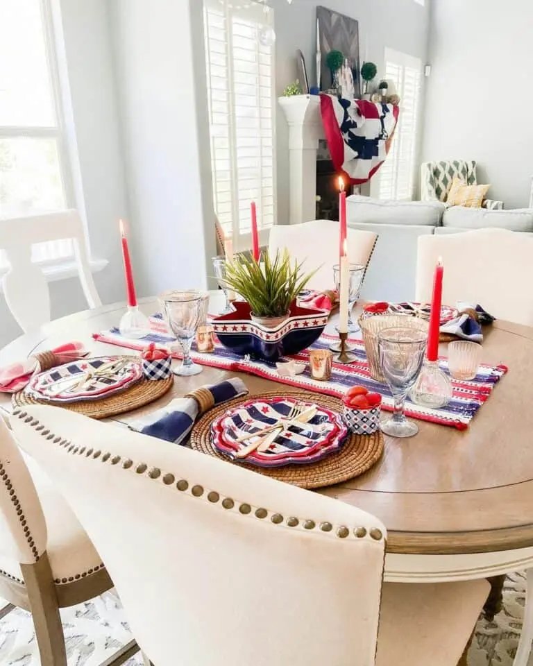 Red, White, Blue Table