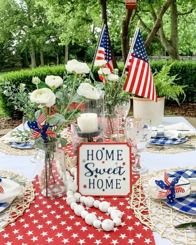 Red, White Centerpieces