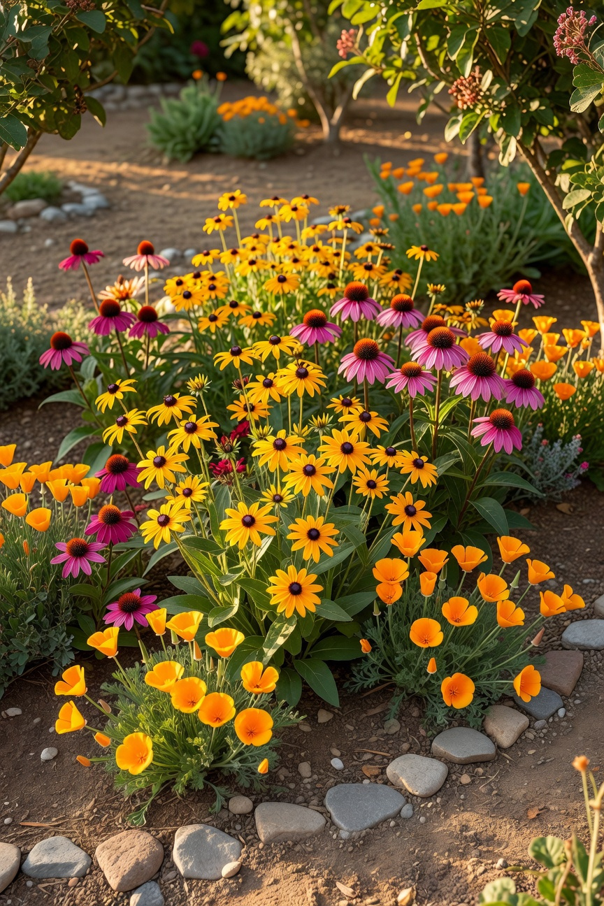 Colorful Native Wildflower Patches