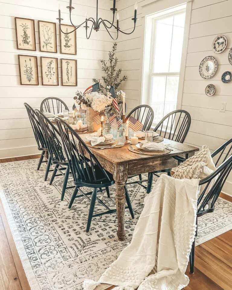 Shiplap Wall Dining