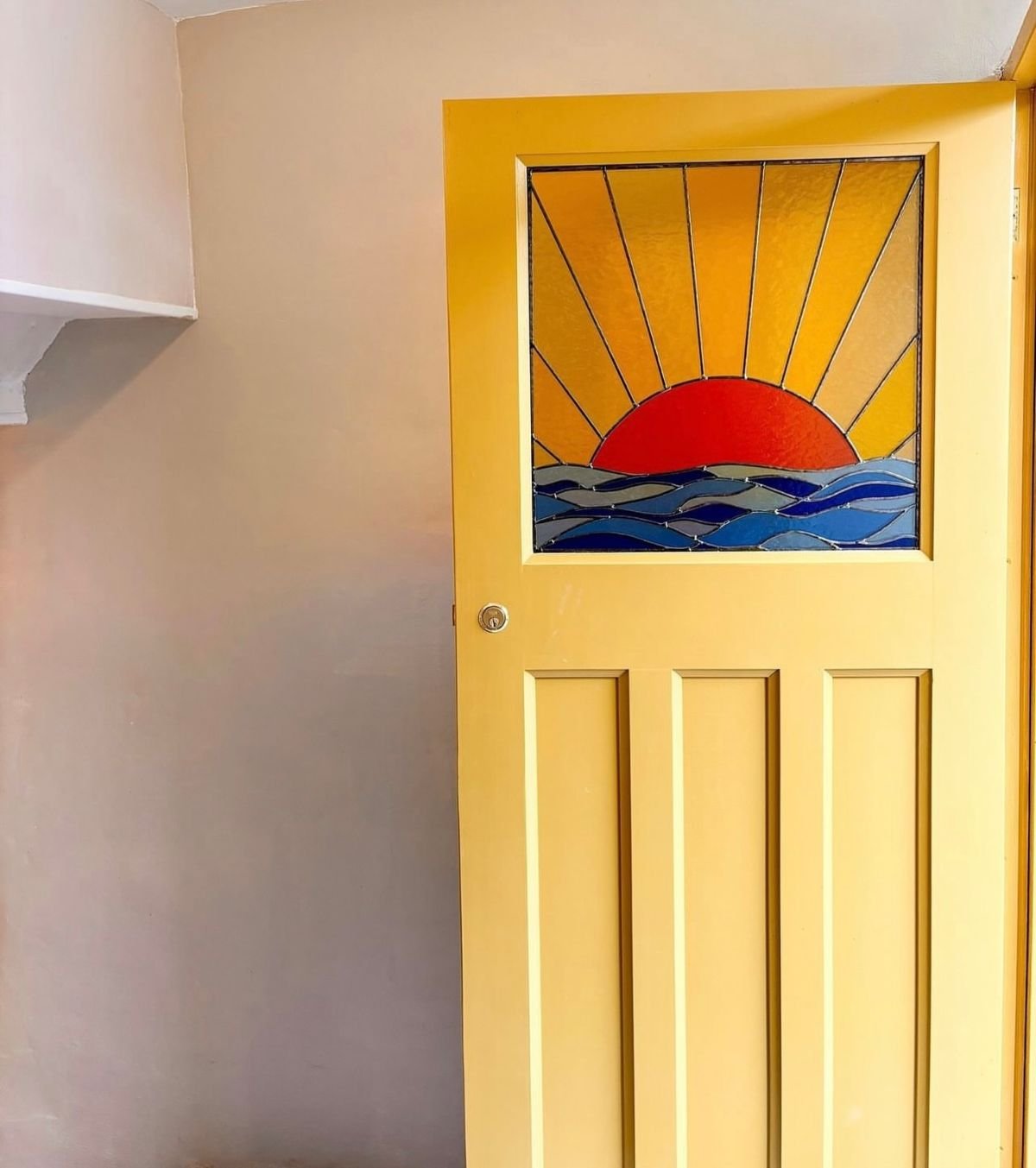 Stained Glass Door Inlay